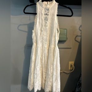 Free People Verushka High-Neck Lace Dress